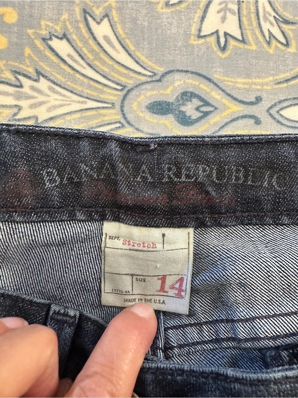 Banana Republic Indigo wide leg jeans
